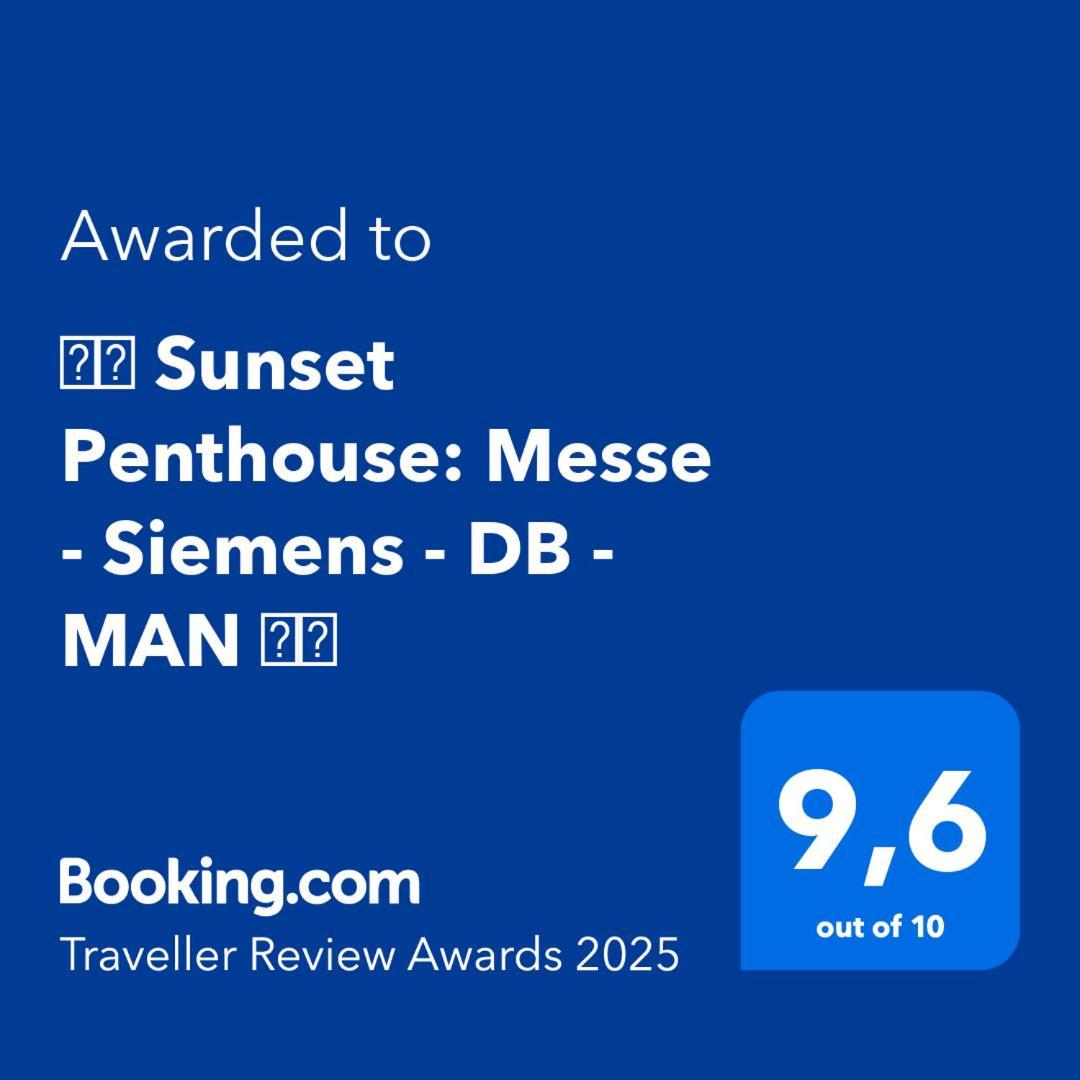 ⸨⸩ Sunset Penthouse: Messe - Siemens - Db - Man ⸨⸩ Appartement Neurenberg Buitenkant foto